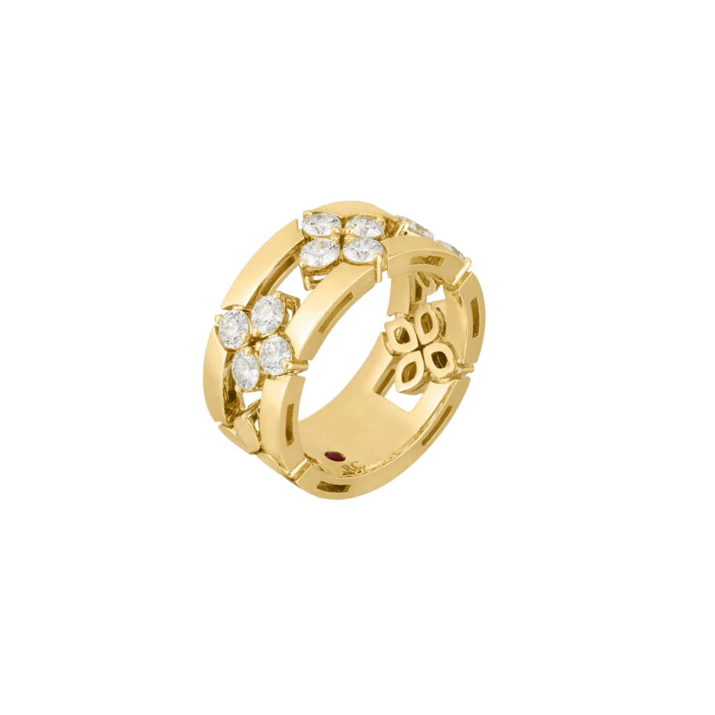 Roberto Coin Love In Verona ring geelgoud met diamant - ADR888RI2273 - #1 Roberto Coin Love In Verona ring geelgoud met diamant - ADR888RI2273 - #1