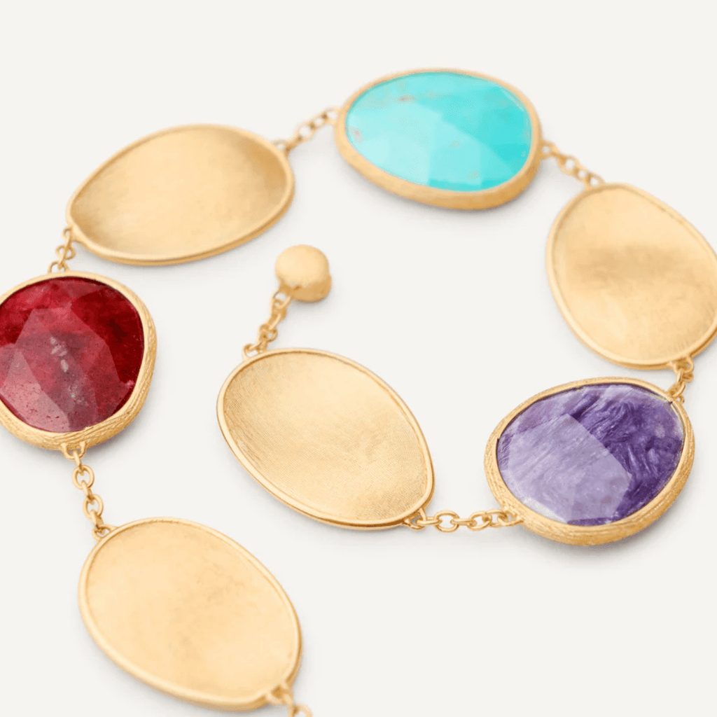 Marco Bicego Lunaria Color armband geelgoud met diversen kleurstenen - BB2099-MIX02 - #2 Marco Bicego Lunaria Color armband geelgoud met diversen kleurstenen - BB2099-MIX02 - #2