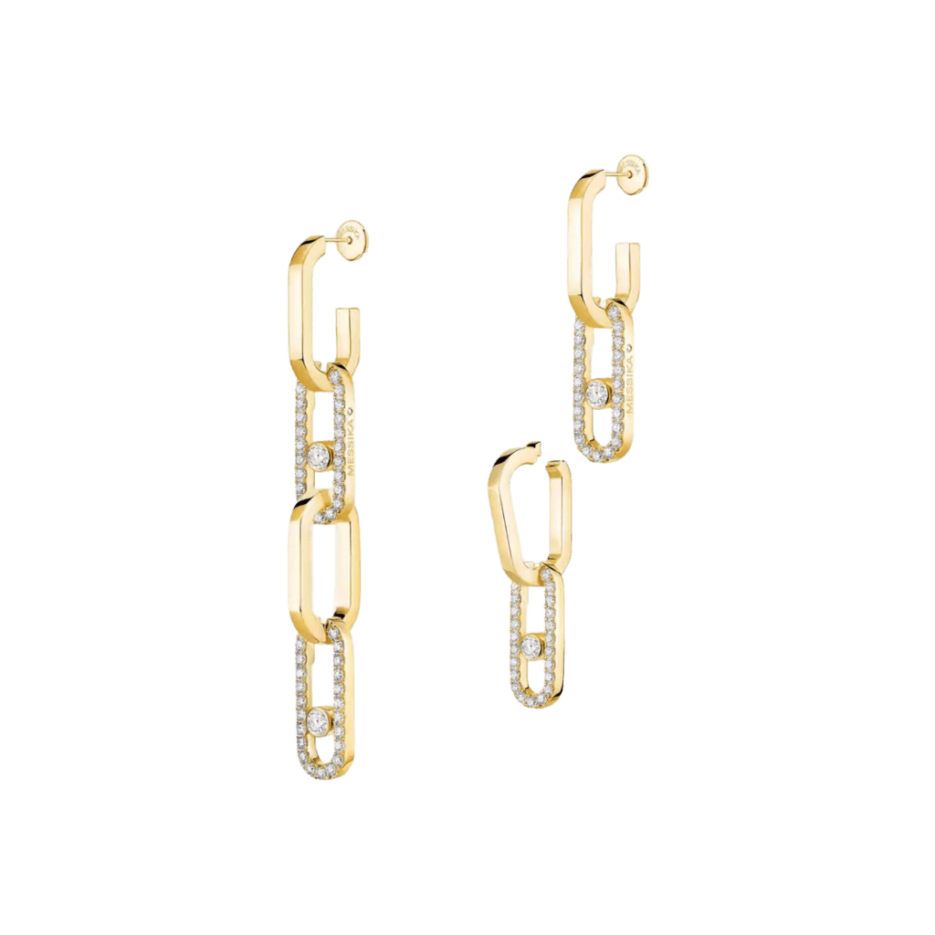 Messika Move Link oorsieraad geelgoud met diamant - 13678-YG - #7 Messika Move Link oorsieraad geelgoud met diamant - 13678-YG - #7