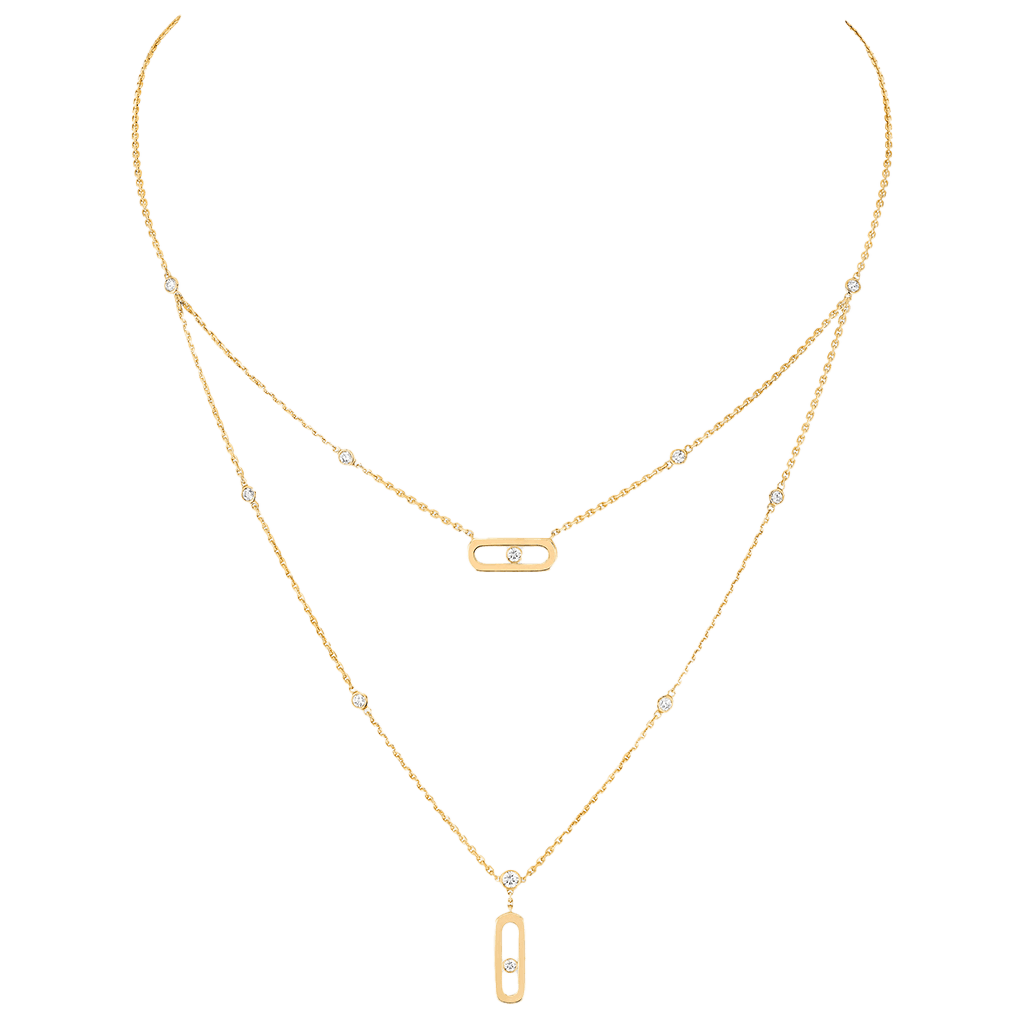 Messika Move Uno collier geelgoud met diamant - 8852-YG - #2 Messika Move Uno collier geelgoud met diamant - 8852-YG - #2