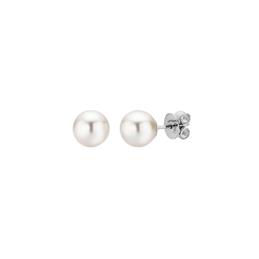 Schaap en Citroen Pearls oorsieraad witgoud met parel - #1 Schaap en Citroen Pearls oorsieraad witgoud met parel - #1
