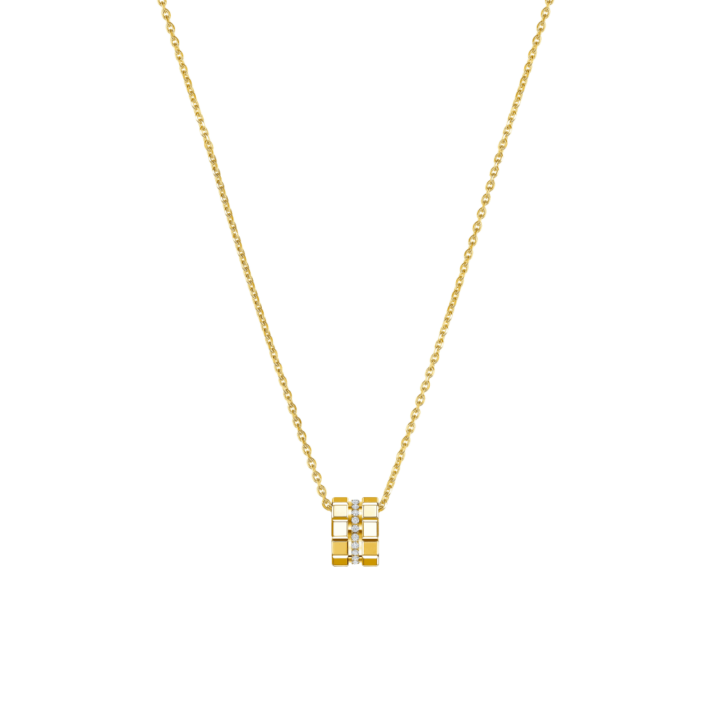 Chopard Ice Cube Mini collier geelgoud met diamant - 797005-0003 - #1 Chopard Ice Cube Mini collier geelgoud met diamant - 797005-0003 - #1