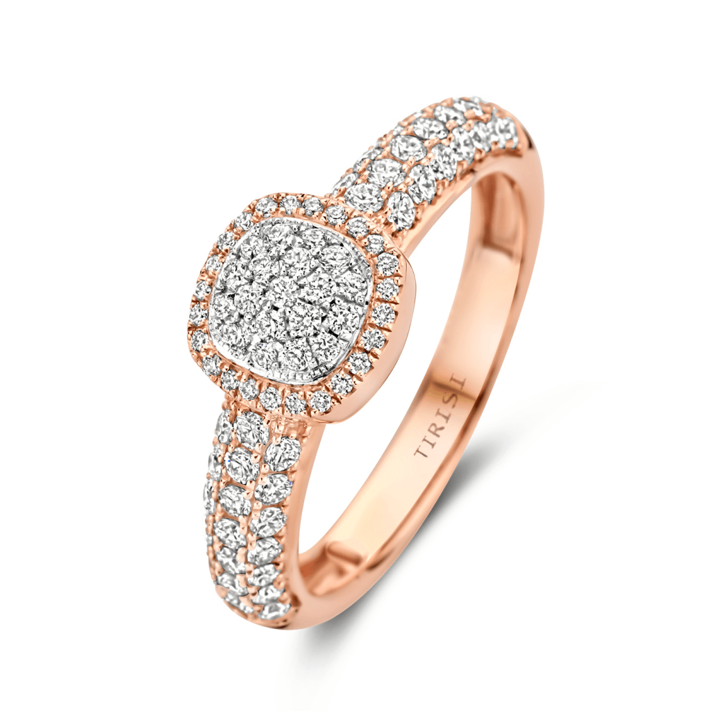 Tirisi Jewelry Milano Sweeties ring roodgoud - TR9798D(2P) - #1 Tirisi Jewelry Milano Sweeties ring roodgoud - TR9798D(2P) - #1