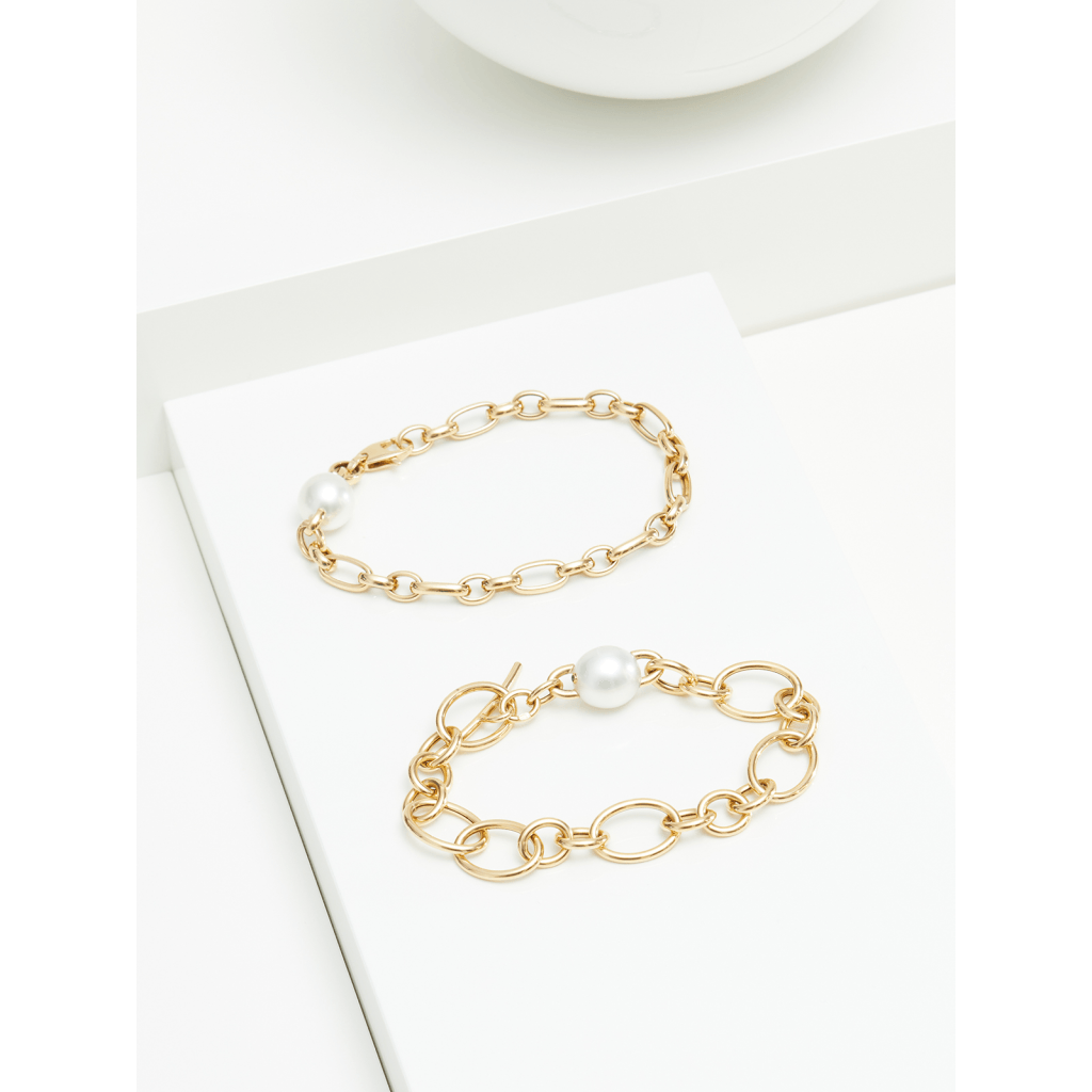 Yana Nesper Balthasar armband geelgoud met parel - BA6 - #4 Yana Nesper Balthasar armband geelgoud met parel - BA6 - #4