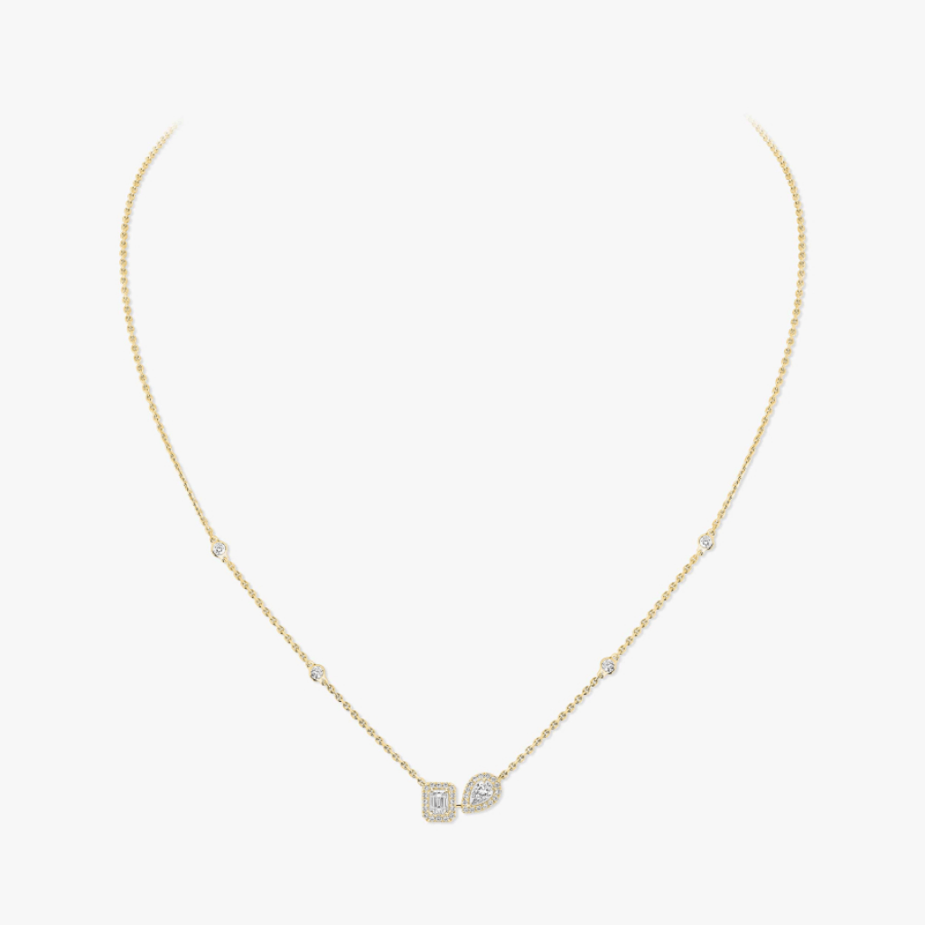 Messika My Twin collier geelgoud met diamant - 14534-YG - #4 Messika My Twin collier geelgoud met diamant - 14534-YG - #4