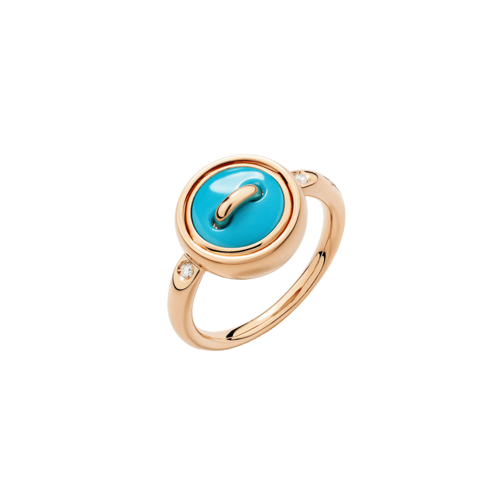 Pomellato Pom Pom Dot ring roodgoud met diamant - PAC5031 O7WHR DB0TU - #2 Pomellato Pom Pom Dot ring roodgoud met diamant - PAC5031 O7WHR DB0TU - #2