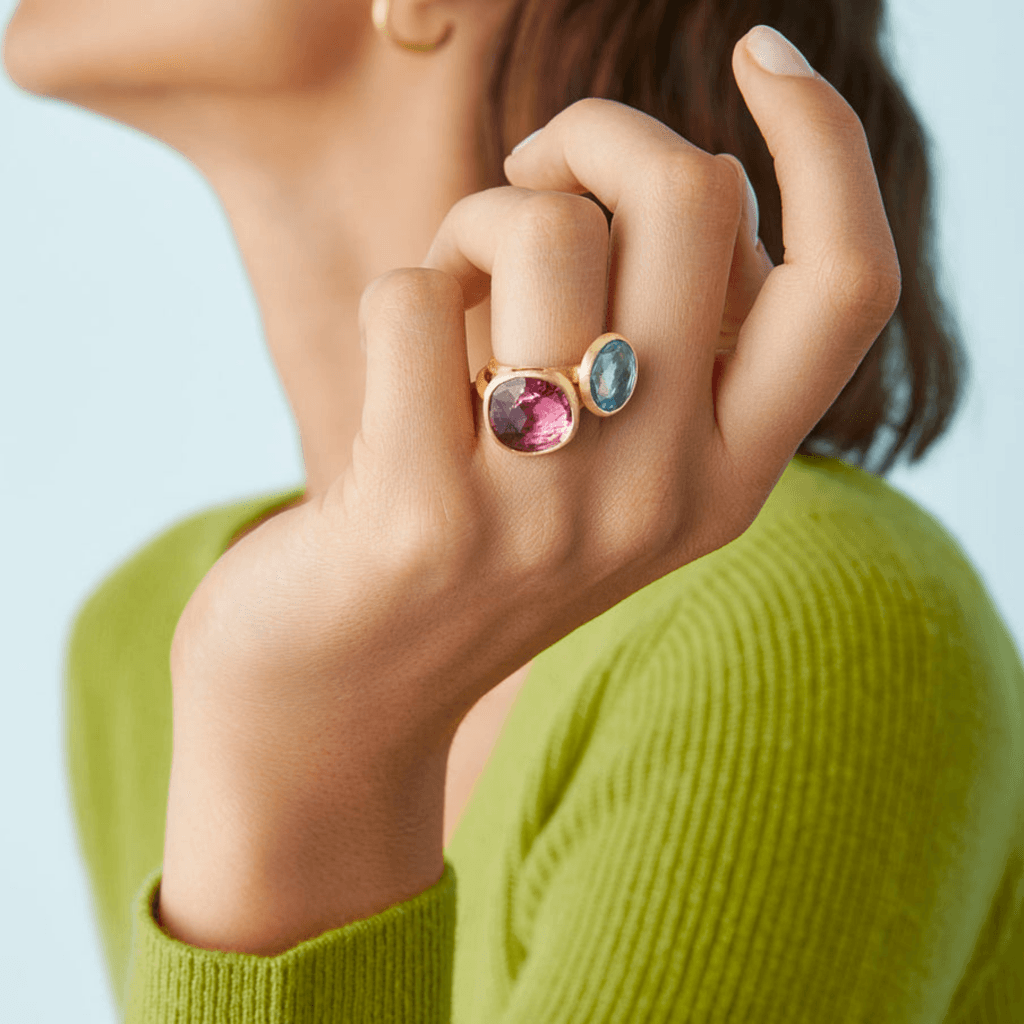 Marco Bicego Jaipur ring geelgoud met topaas - AB586-TP01 - #6 Marco Bicego Jaipur ring geelgoud met topaas - AB586-TP01 - #6