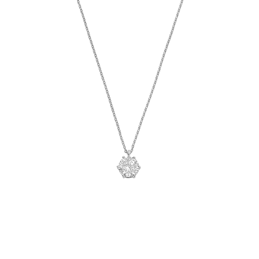 Schaap en Citroen Diamonds collier witgoud met diamant - #1 Schaap en Citroen Diamonds collier witgoud met diamant - #1