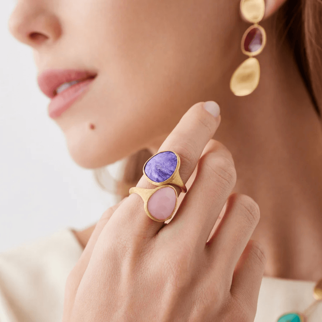 Marco Bicego Lunaria Color ring geelgoud met opaal - AB658-OP01 - #3 Marco Bicego Lunaria Color ring geelgoud met opaal - AB658-OP01 - #3