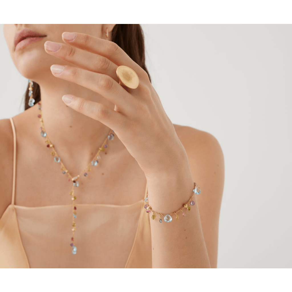 Marco Bicego Paradise armband geelgoud met diversen kleurstenen - BB2584-MIX01T - #3 Marco Bicego Paradise armband geelgoud met diversen kleurstenen - BB2584-MIX01T - #3