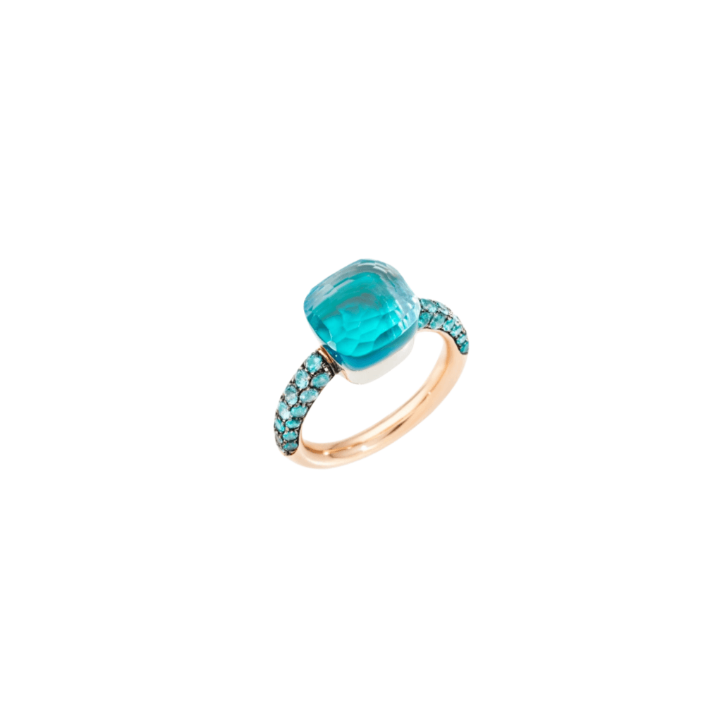 Pomellato Nudo Deep Blue ring roodgoud met agaat - PAB9040 O6000 TTPOY - #2 Pomellato Nudo Deep Blue ring roodgoud met agaat - PAB9040 O6000 TTPOY - #2