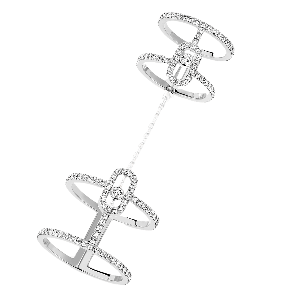 Messika Move Uno ring witgoud met diamant - 12857-WG - #1 Messika Move Uno ring witgoud met diamant - 12857-WG - #1
