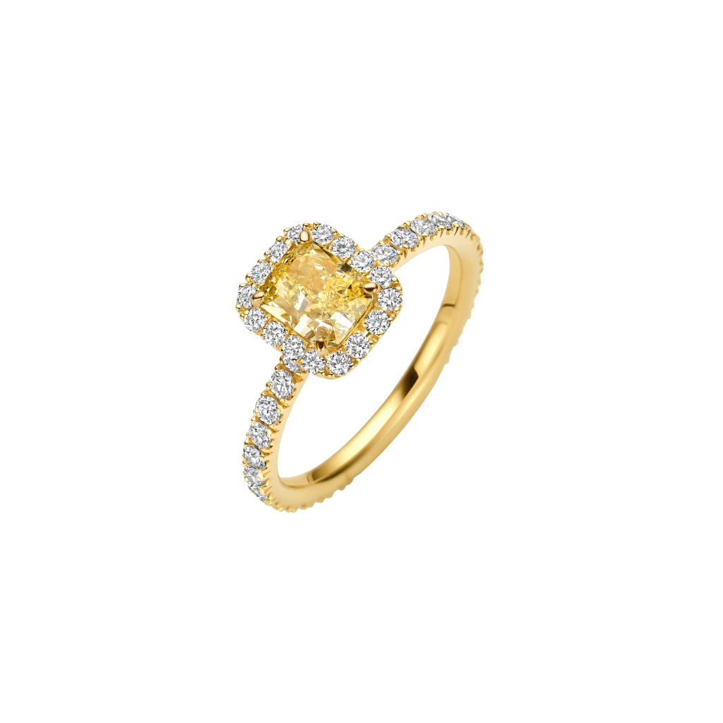 Schaap en Citroen Diamonds ring geelgoud met diamant - #1 Schaap en Citroen Diamonds ring geelgoud met diamant - #1