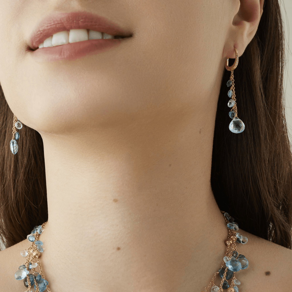 Marco Bicego Paradise oorsieraad geelgoud met diamant - OB1743-MB-TP01 - #2 Marco Bicego Paradise oorsieraad geelgoud met diamant - OB1743-MB-TP01 - #2