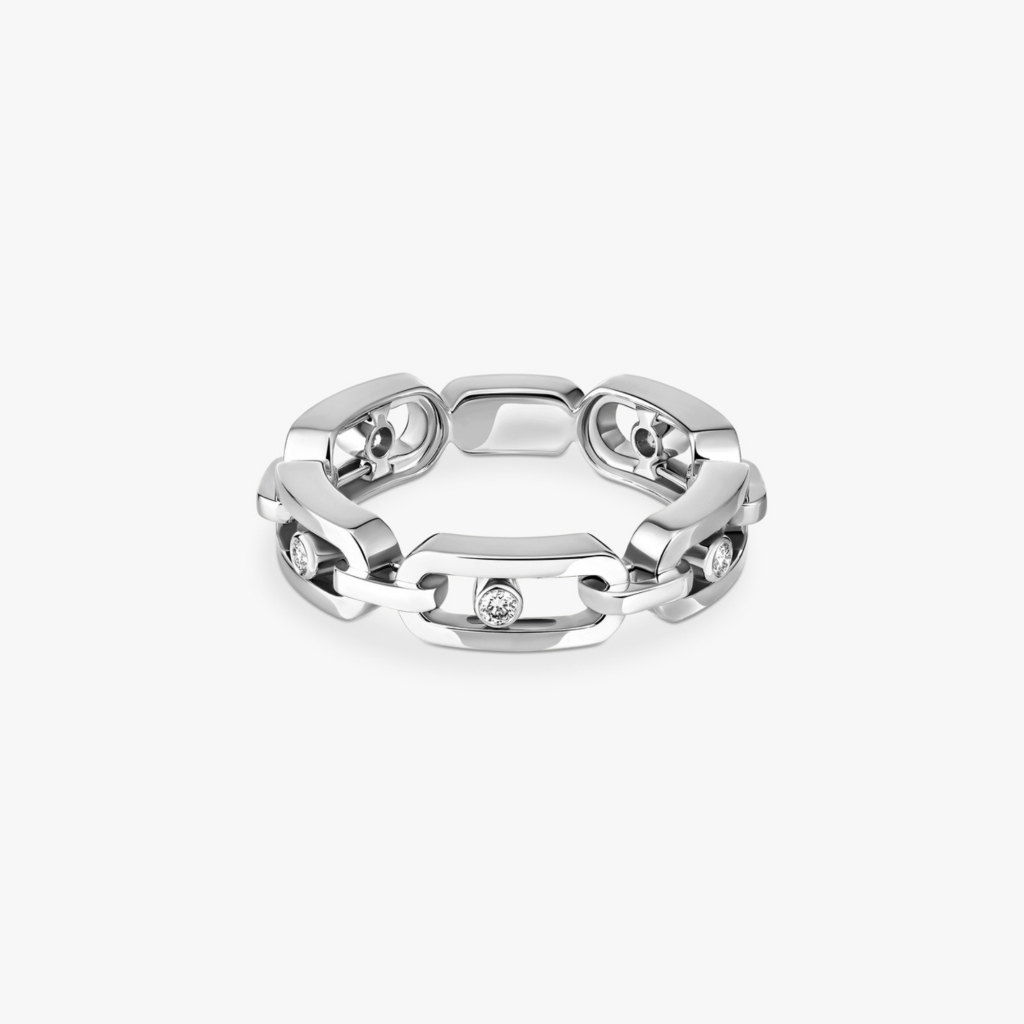 Messika Move Link ring witgoud met diamant - 12078-WG - #3 Messika Move Link ring witgoud met diamant - 12078-WG - #3