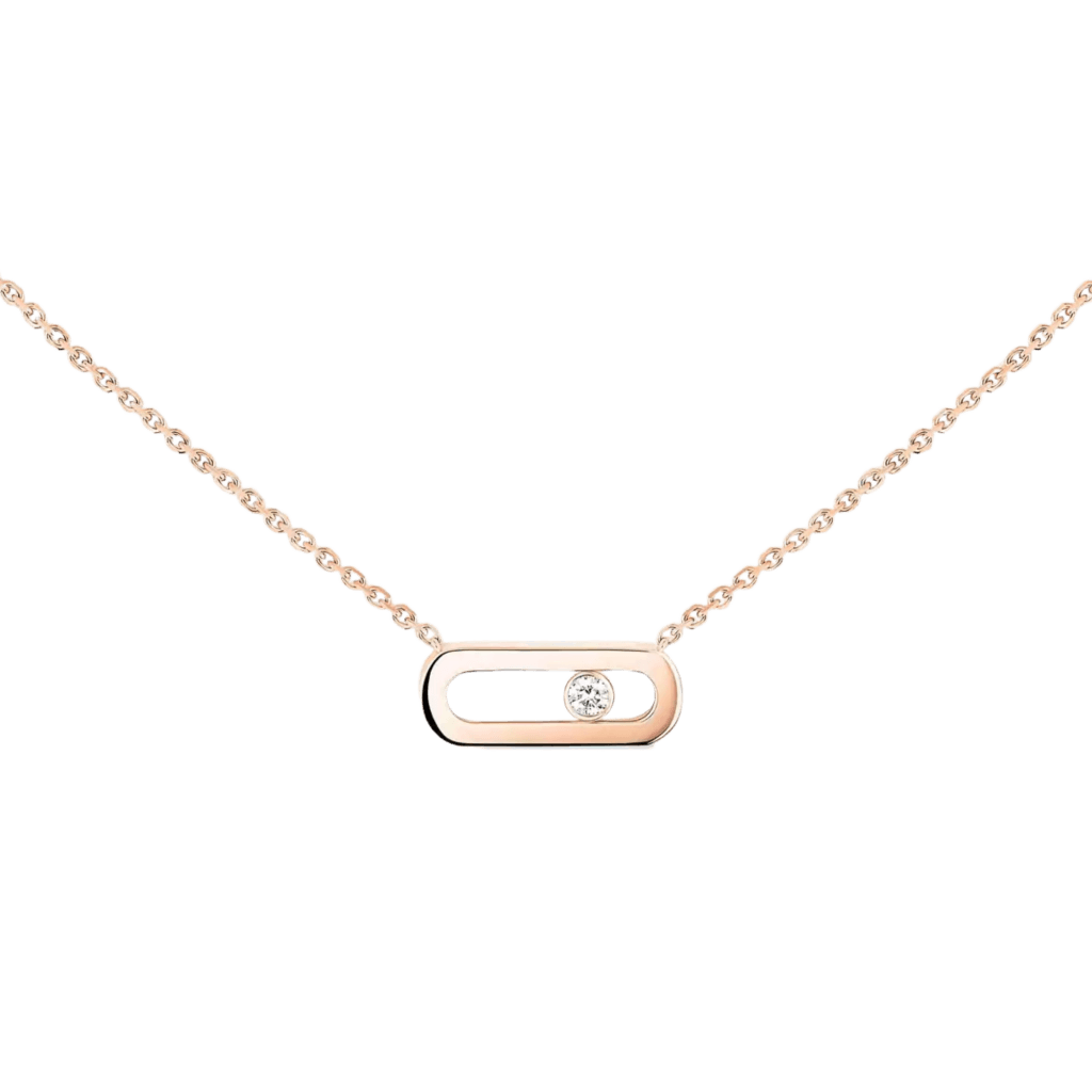 Messika Move Uno collier roodgoud met diamant - 14613-PG - #2 Messika Move Uno collier roodgoud met diamant - 14613-PG - #2