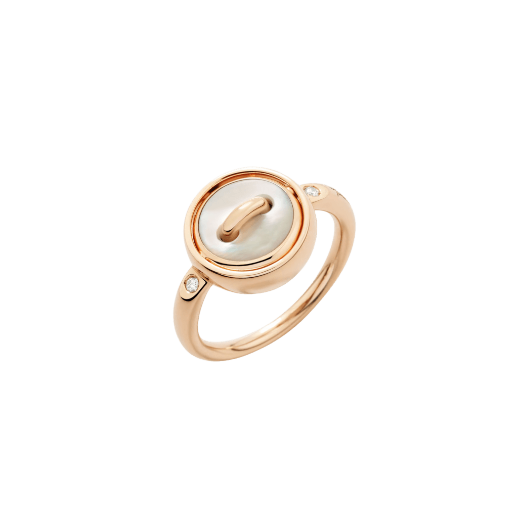 Pomellato Pom Pom Dot ring roodgoud met diamant - PAC5030 O7000 BMPMY - #2 Pomellato Pom Pom Dot ring roodgoud met diamant - PAC5030 O7000 BMPMY - #2