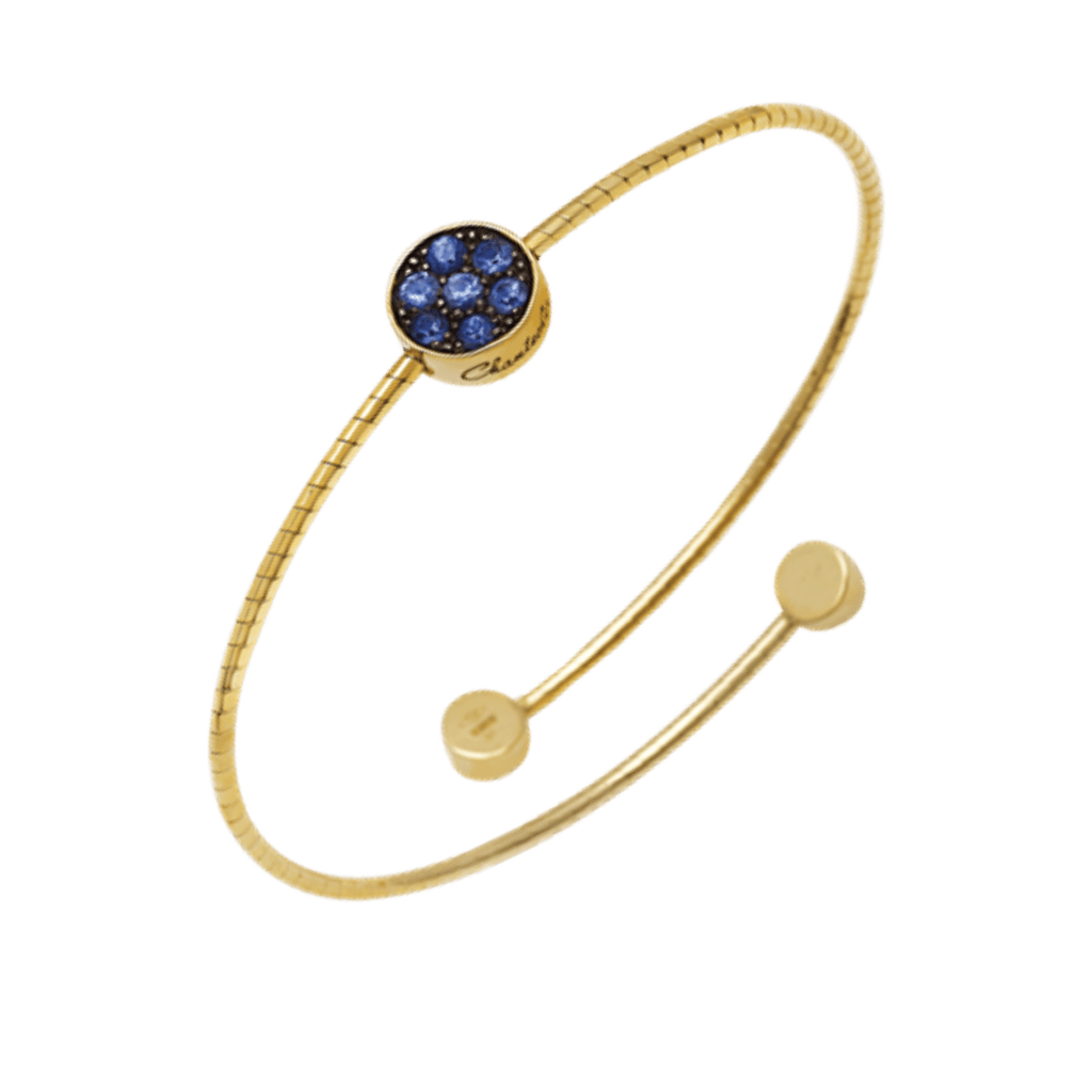 Chantecler Paillettes armband geelgoud met saffier - 42314 - #2 Chantecler Paillettes armband geelgoud met saffier - 42314 - #2