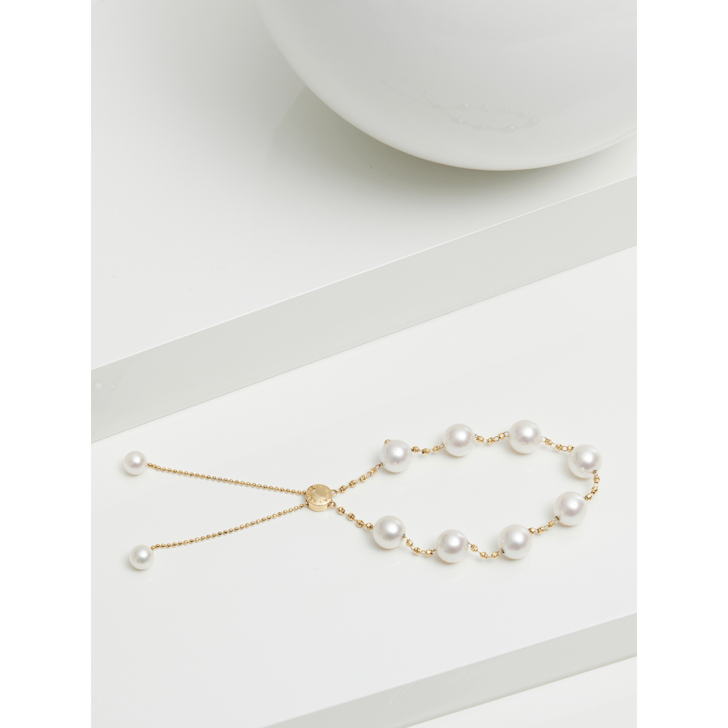 Yana Nesper Charmant armband geelgoud met parel - CH18 - #2 Yana Nesper Charmant armband geelgoud met parel - CH18 - #2