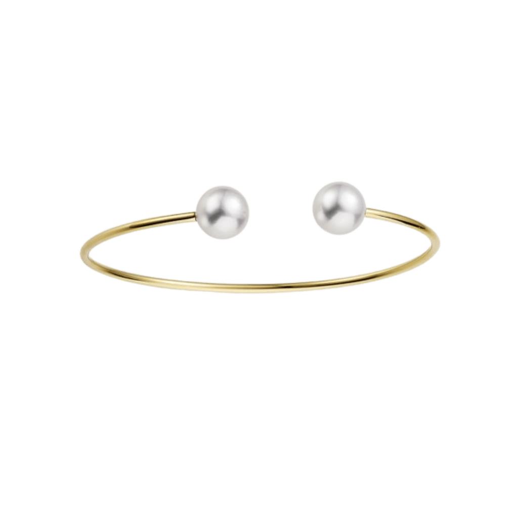 Yana Nesper Open Mind armband geelgoud met parel - OM10 - #1 Yana Nesper Open Mind armband geelgoud met parel - OM10 - #1