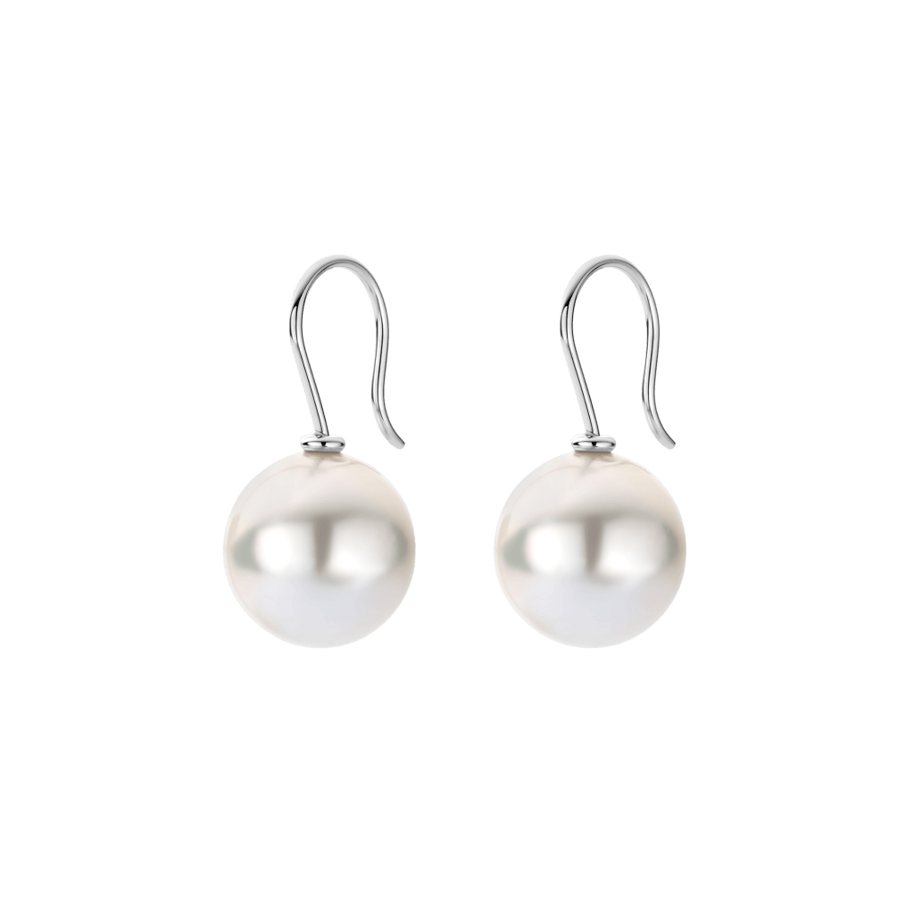 Schaap en Citroen Pearls oorsieraad witgoud met parel - #2 Schaap en Citroen Pearls oorsieraad witgoud met parel - #2