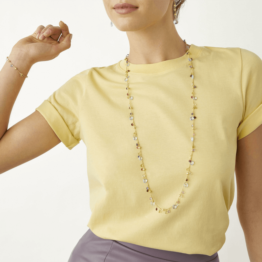 Marco Bicego Paradise collier geelgoud met diversen kleurstenen - CB2585-MIX01T - #2 Marco Bicego Paradise collier geelgoud met diversen kleurstenen - CB2585-MIX01T - #2