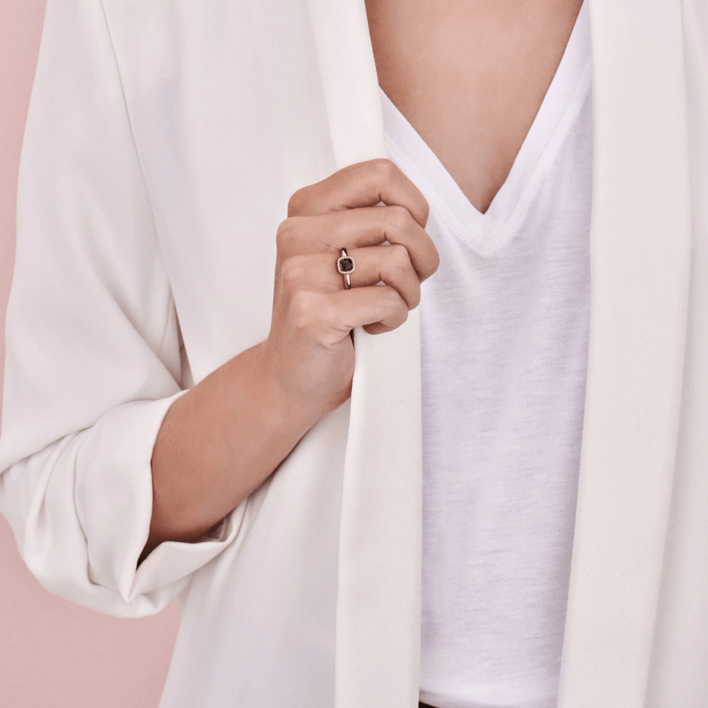 Tirisi Jewelry Milano Sweeties ring roodgoud met diamant - TR9624LSQP - #4 Tirisi Jewelry Milano Sweeties ring roodgoud met diamant - TR9624LSQP - #4