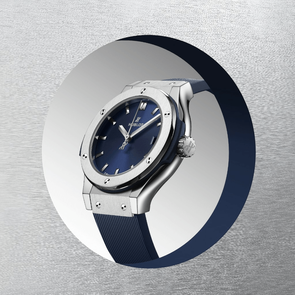 Hublot Classic Fusion Titanium Blue 33mm - 581.NX.7170.RX - #5 Hublot Classic Fusion Titanium Blue 33mm - 581.NX.7170.RX - #5