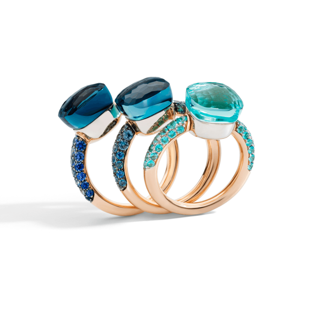 Pomellato Nudo Deep Blue ring roodgoud met lapis lazuli - PAB9040 O6000 TTKTL - #5 Pomellato Nudo Deep Blue ring roodgoud met lapis lazuli - PAB9040 O6000 TTKTL - #5
