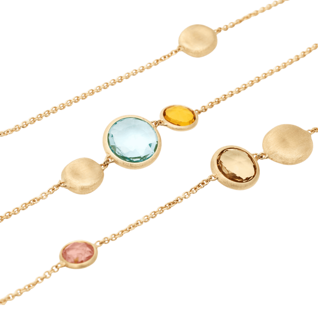 Marco Bicego Jaipur collier geelgoud met diversen kleurstenen - CB1485-MIX01 - #3 Marco Bicego Jaipur collier geelgoud met diversen kleurstenen - CB1485-MIX01 - #3