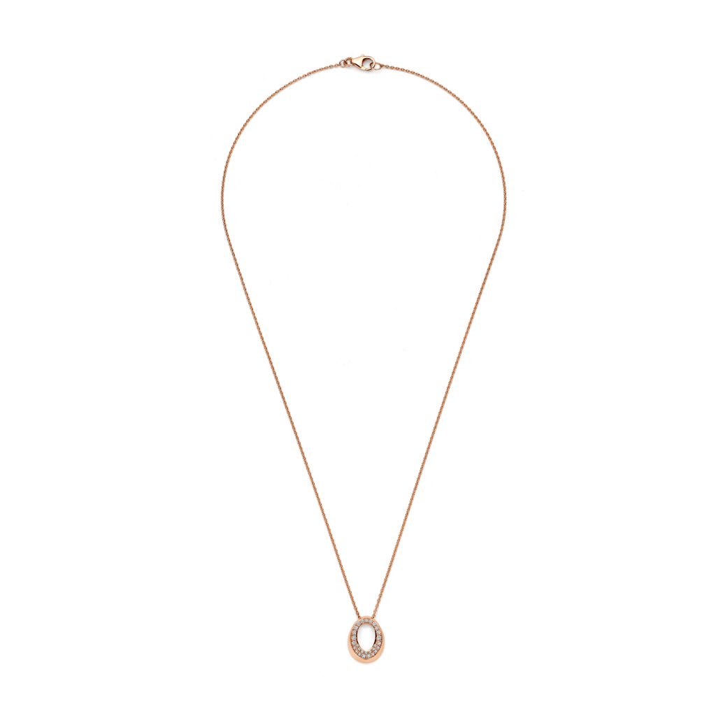 Schaap en Citroen Diamonds collier roodgoud met diamant - #2 Schaap en Citroen Diamonds collier roodgoud met diamant - #2