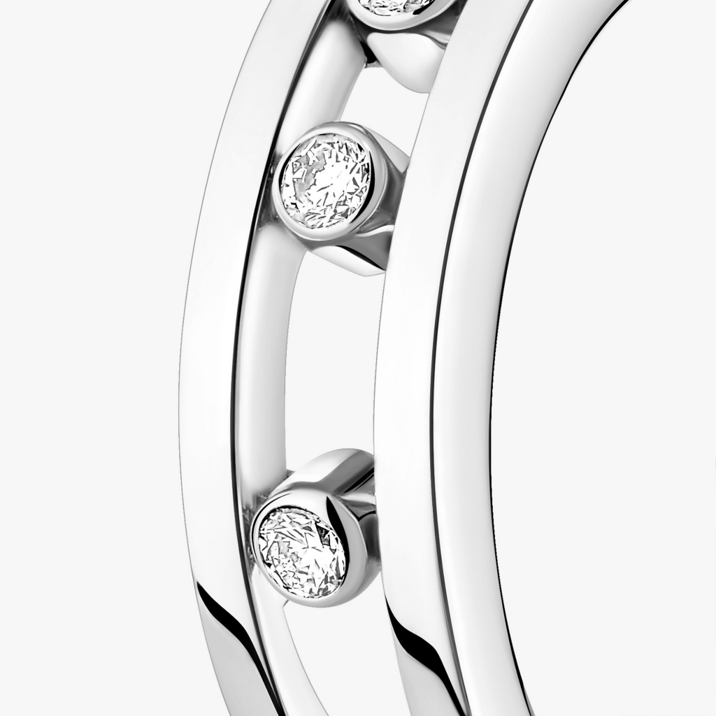 Messika Move Classic oorsieraad witgoud met diamant - 4407-PG - #3 Messika Move Classic oorsieraad witgoud met diamant - 4407-PG - #3