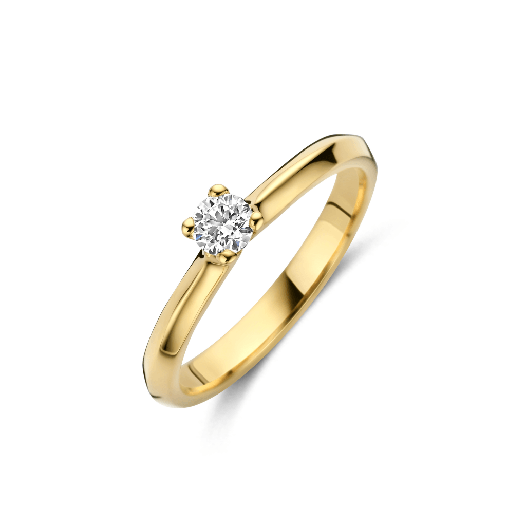 Schaap en Citroen Diamonds ring geelgoud met diamant - #5 Schaap en Citroen Diamonds ring geelgoud met diamant - #5