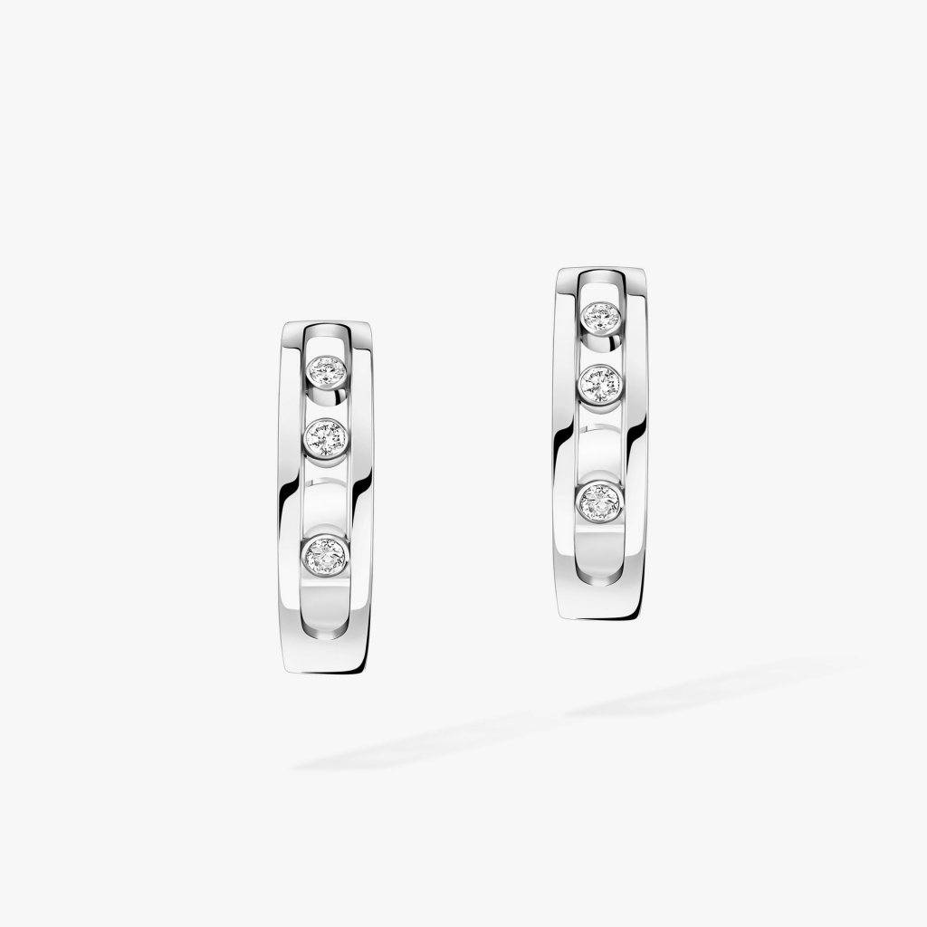 Messika Move Classic oorsieraad witgoud met diamant - 4407-PG - #2 Messika Move Classic oorsieraad witgoud met diamant - 4407-PG - #2