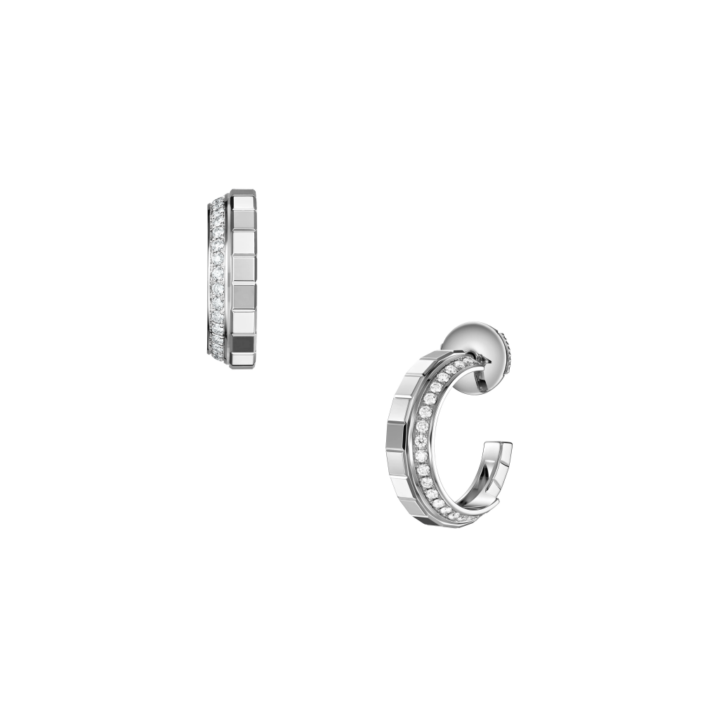 Chopard Ice Cube Mini oorsieraad witgoud met diamant - 837008-1001 - #1 Chopard Ice Cube Mini oorsieraad witgoud met diamant - 837008-1001 - #1
