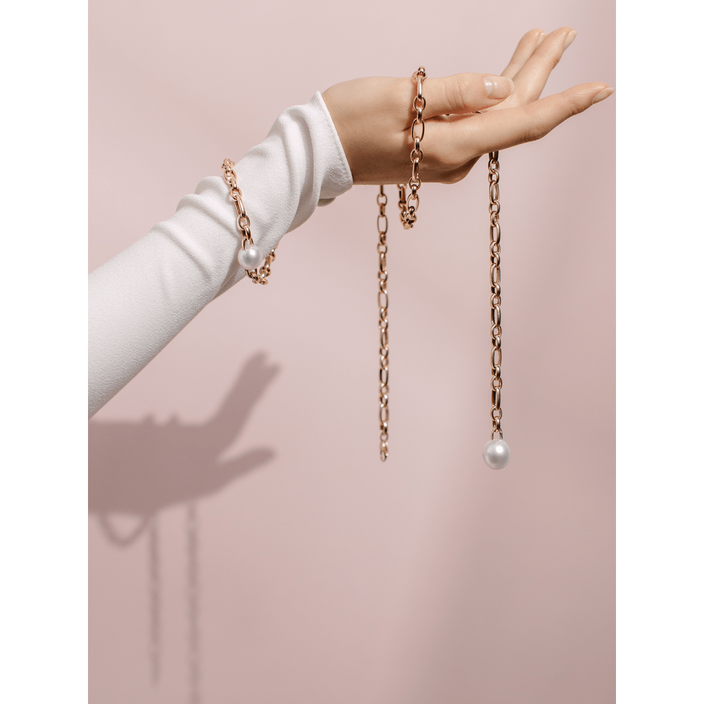 Yana Nesper Balthasar armband geelgoud met parel - BA6 - #5 Yana Nesper Balthasar armband geelgoud met parel - BA6 - #5