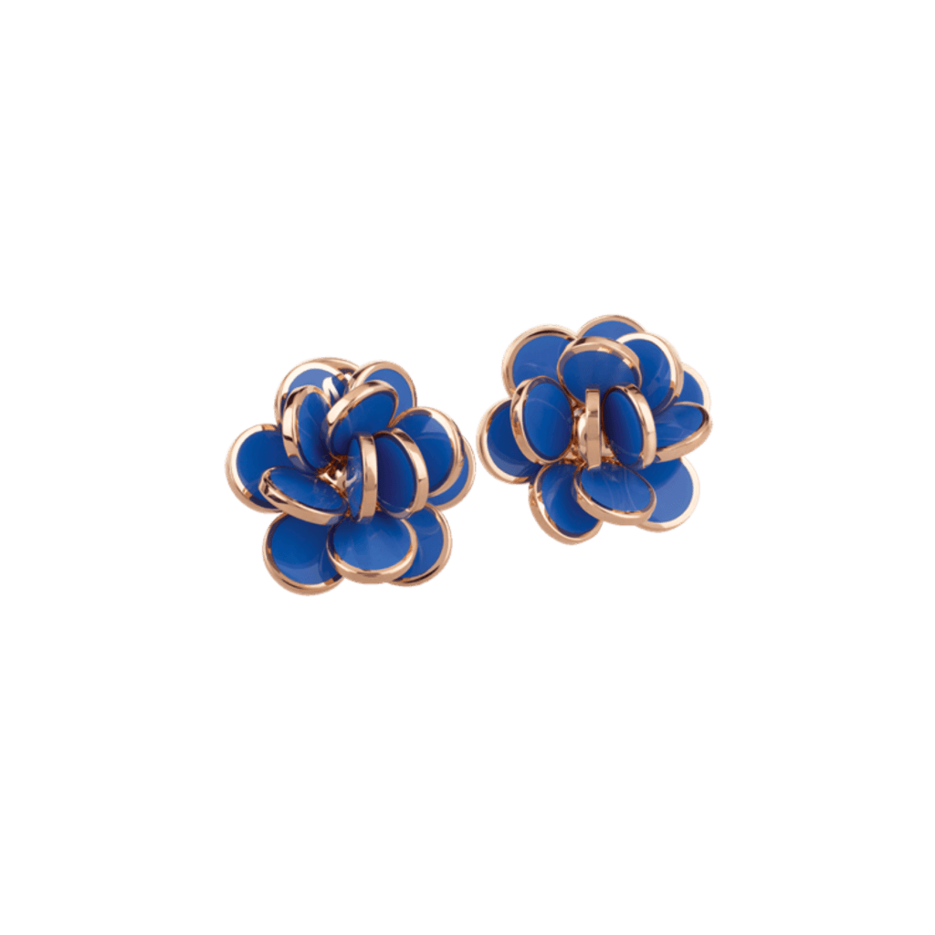 Chantecler Paillettes oorsieraad roodgoud met emaille - 38896 - #1 Chantecler Paillettes oorsieraad roodgoud met emaille - 38896 - #1