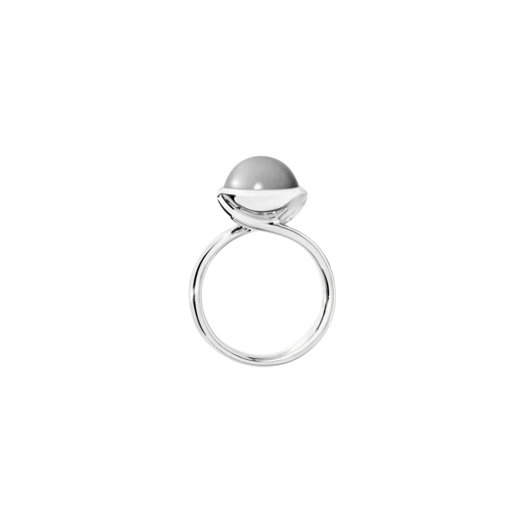 Tamara Comolli Bouton ring witgoud met maansteen - R-BOU-l-MoGr-wg - #3 Tamara Comolli Bouton ring witgoud met maansteen - R-BOU-l-MoGr-wg - #3