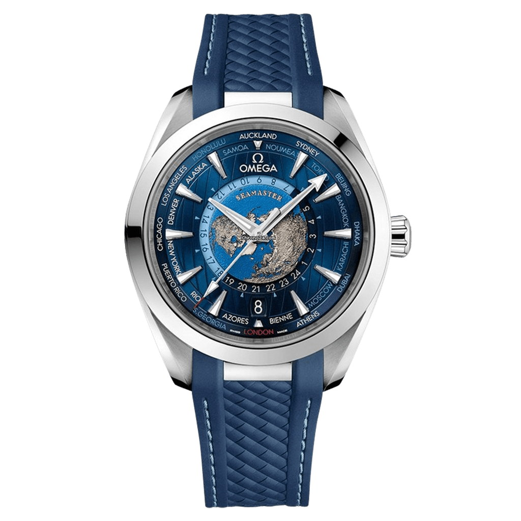 OMEGA Seamaster Aqua Terra 150m GMT Worldtimer 43mm - 220.12.43.22.03.001 - #1 OMEGA Seamaster Aqua Terra 150m GMT Worldtimer 43mm - 220.12.43.22.03.001 - #1