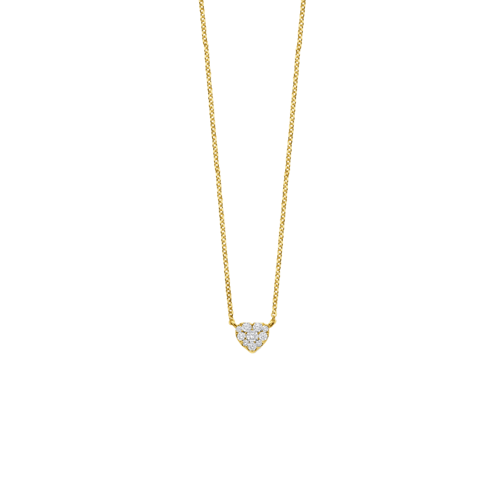 Schaap en Citroen Diamonds collier geelgoud met diamant - #1 Schaap en Citroen Diamonds collier geelgoud met diamant - #1