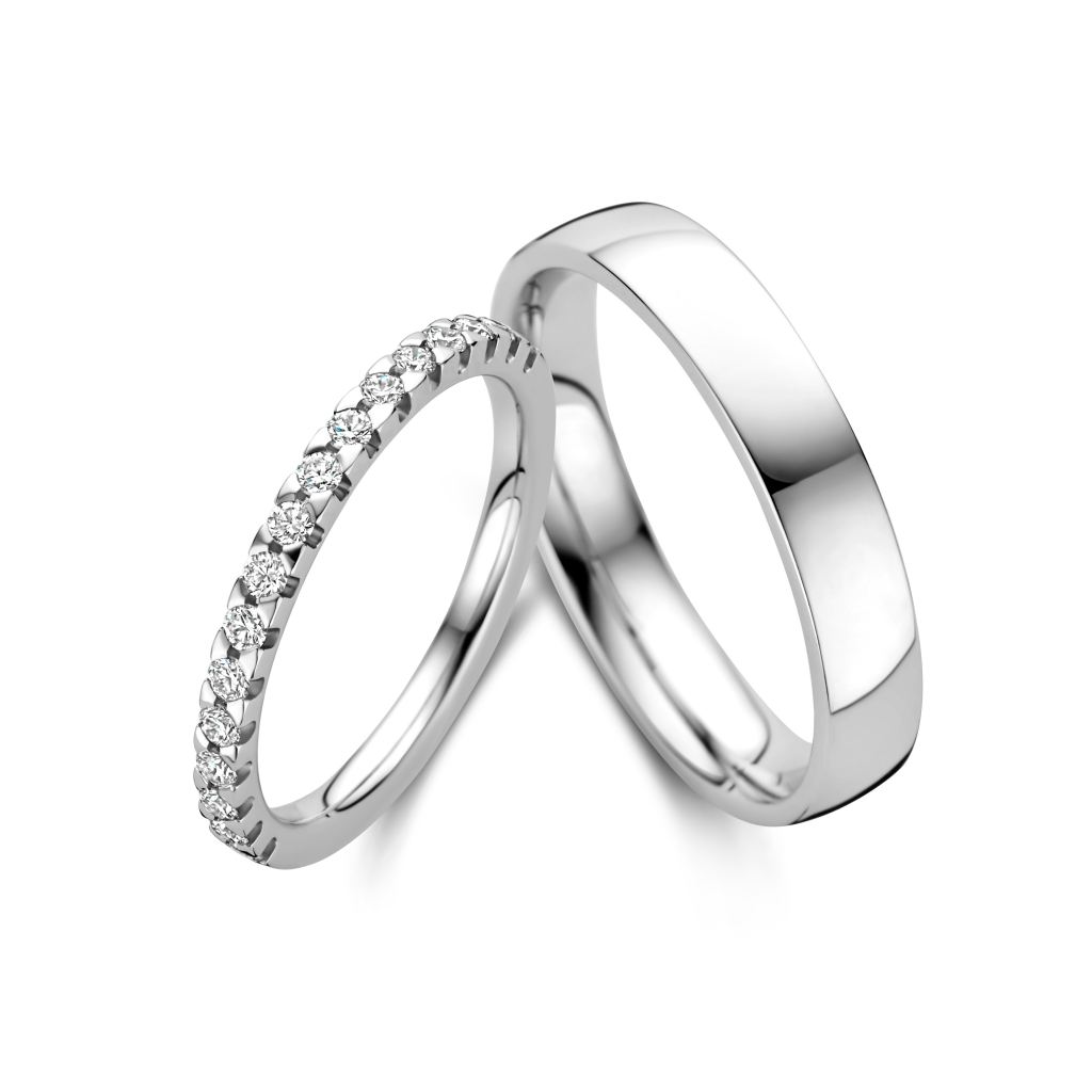 Trouwring Classic Love Collection witgoud - 247062 - #3 Trouwring Classic Love Collection witgoud - 247062 - #3