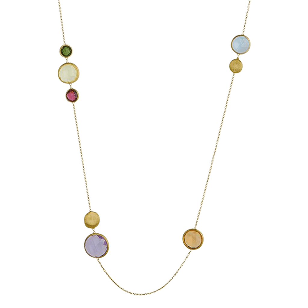 Marco Bicego Jaipur collier geelgoud met diversen kleurstenen - CB1401-MIX01 - #1 Marco Bicego Jaipur collier geelgoud met diversen kleurstenen - CB1401-MIX01 - #1