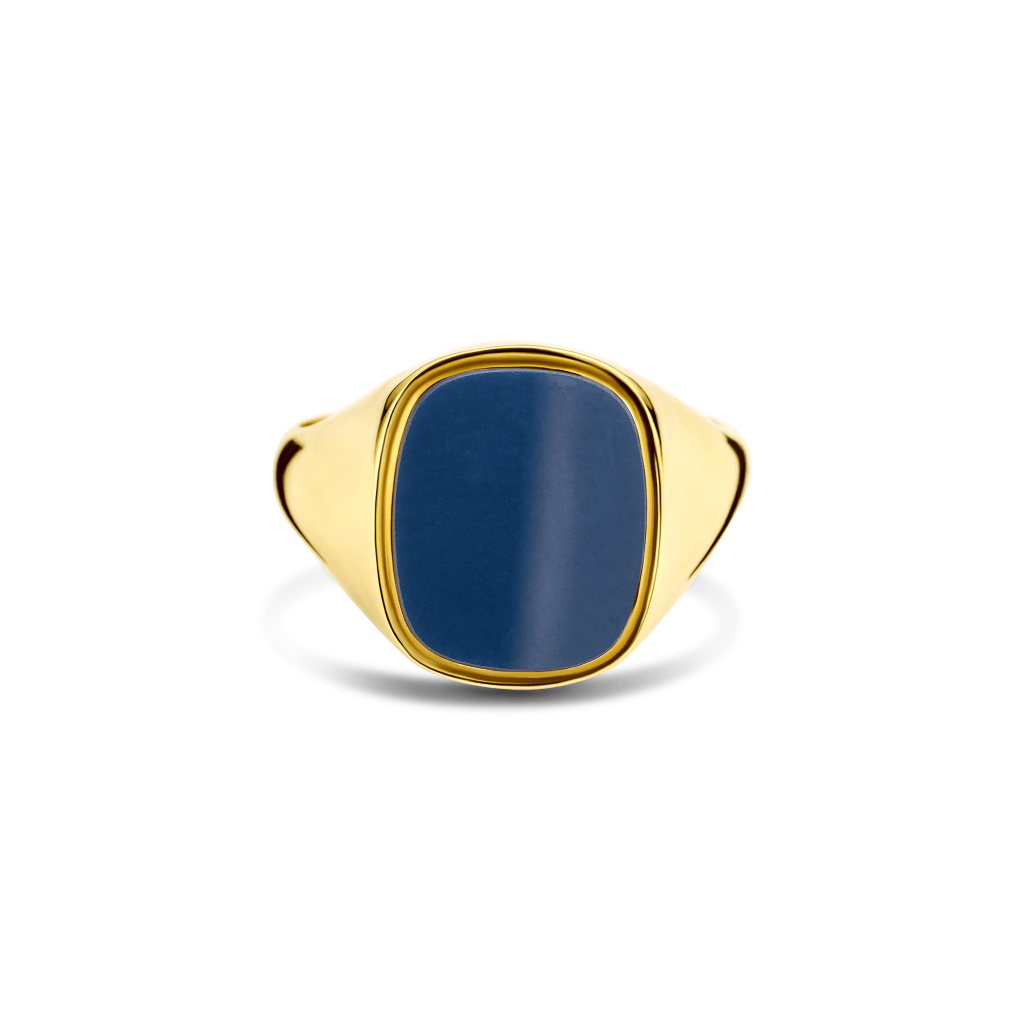 Schaap en Citroen Colours ring geelgoud met lagensteen - #3 Schaap en Citroen Colours ring geelgoud met lagensteen - #3