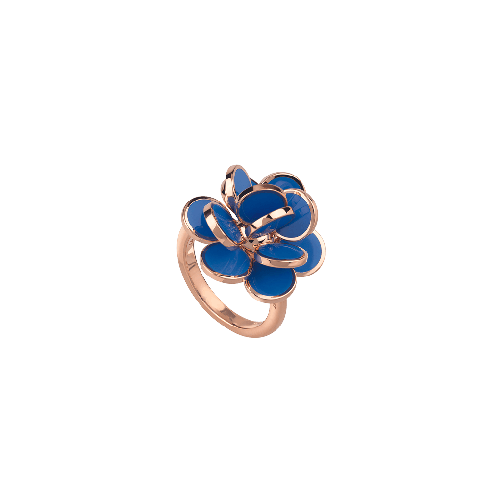 Chantecler Paillettes ring roodgoud met emaille - 38893 - #1 Chantecler Paillettes ring roodgoud met emaille - 38893 - #1