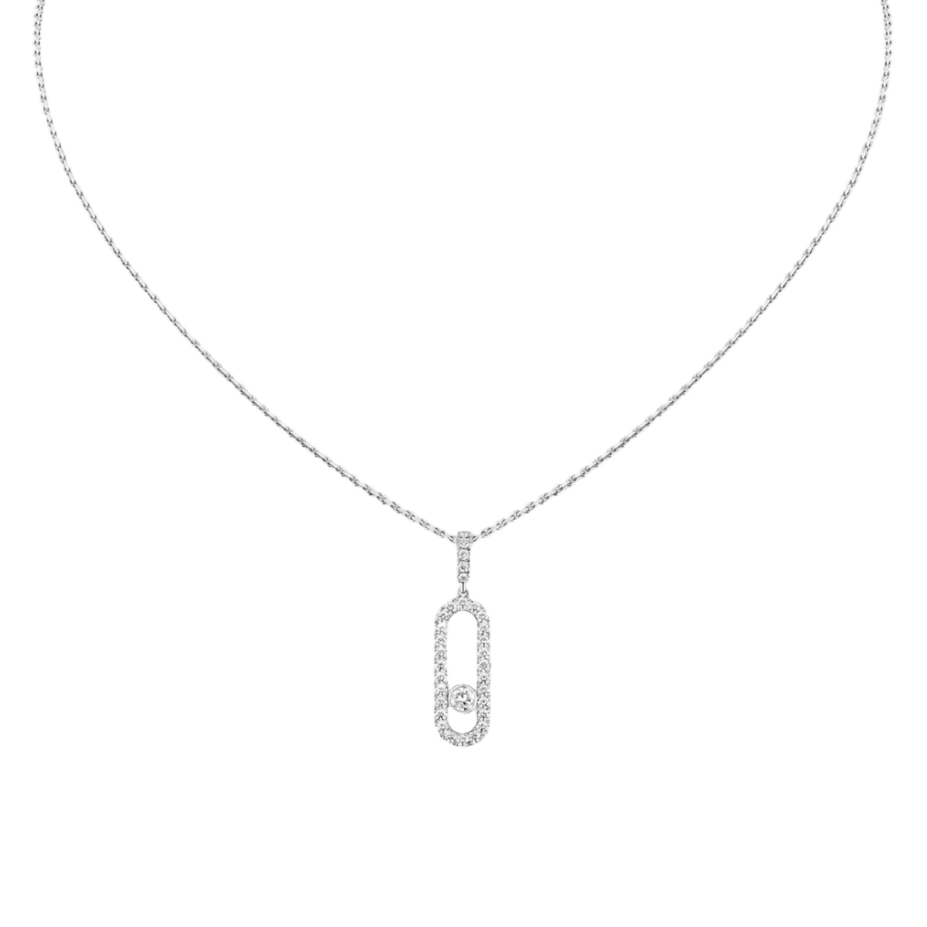 Messika Move Uno collier witgoud met diamant - 12058-WG - #1 Messika Move Uno collier witgoud met diamant - 12058-WG - #1