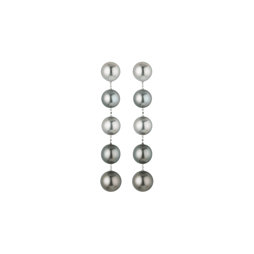 Yana Nesper Silk Magnet oorsieraad witgoud met parel - SM5 - #1 Yana Nesper Silk Magnet oorsieraad witgoud met parel - SM5 - #1