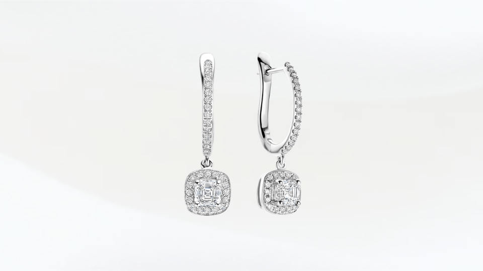 Royal Asscher oorbellen