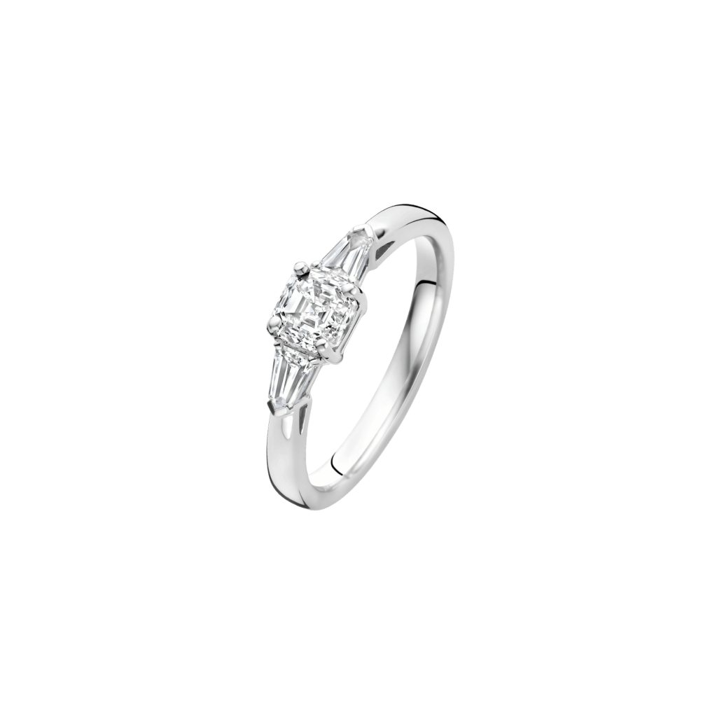 Royal Asscher Ava ring platina met diamant - R.113.PLAT.12 GIA - #7 Royal Asscher Ava ring platina met diamant - R.113.PLAT.12 GIA - #7
