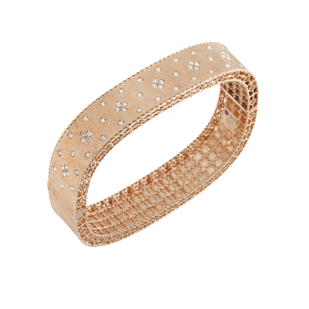 Roberto Coin Princess armband roodgoud met diamant - ADR777BA1295_01 - #2 Roberto Coin Princess armband roodgoud met diamant - ADR777BA1295_01 - #2