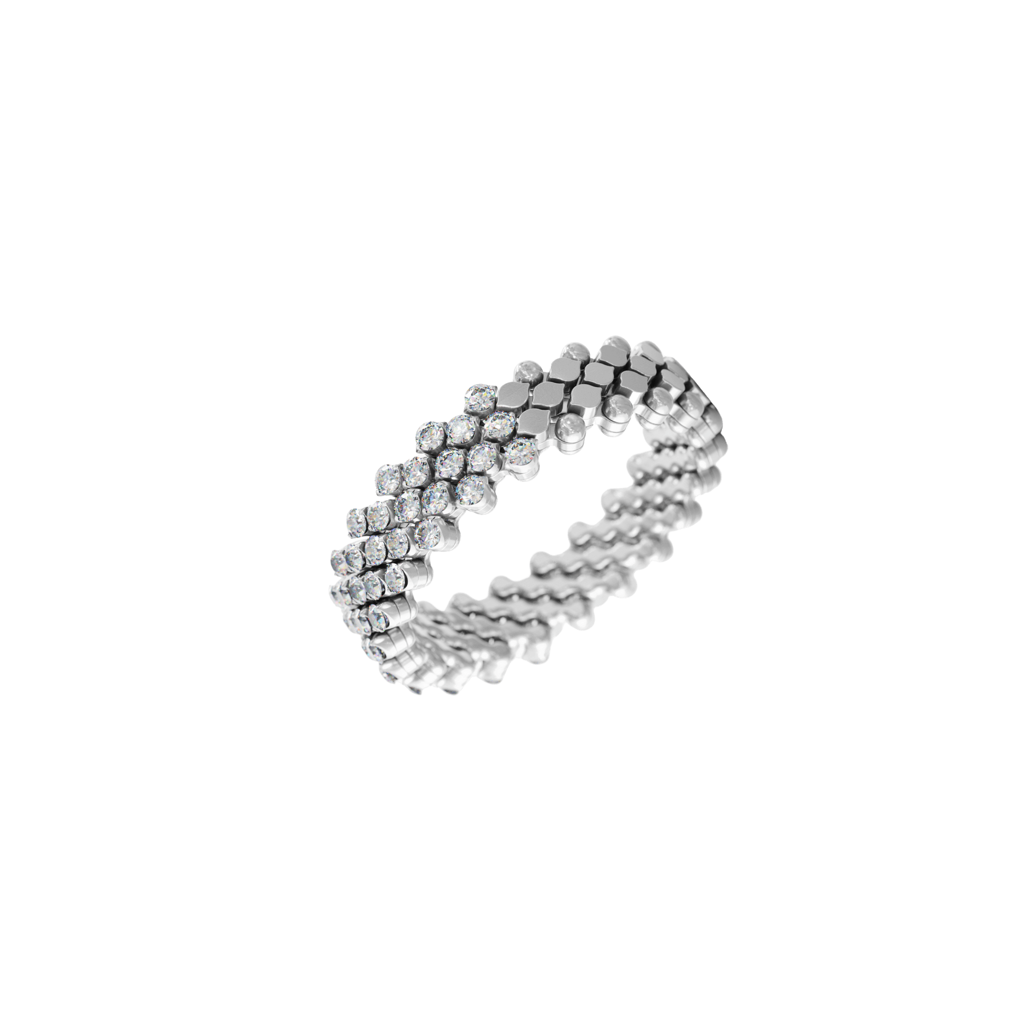 Serafino Consoli Brevetto Classic ring witgoud met diamant - RMS5H2WGWD - #8 Serafino Consoli Brevetto Classic ring witgoud met diamant - RMS5H2WGWD - #8
